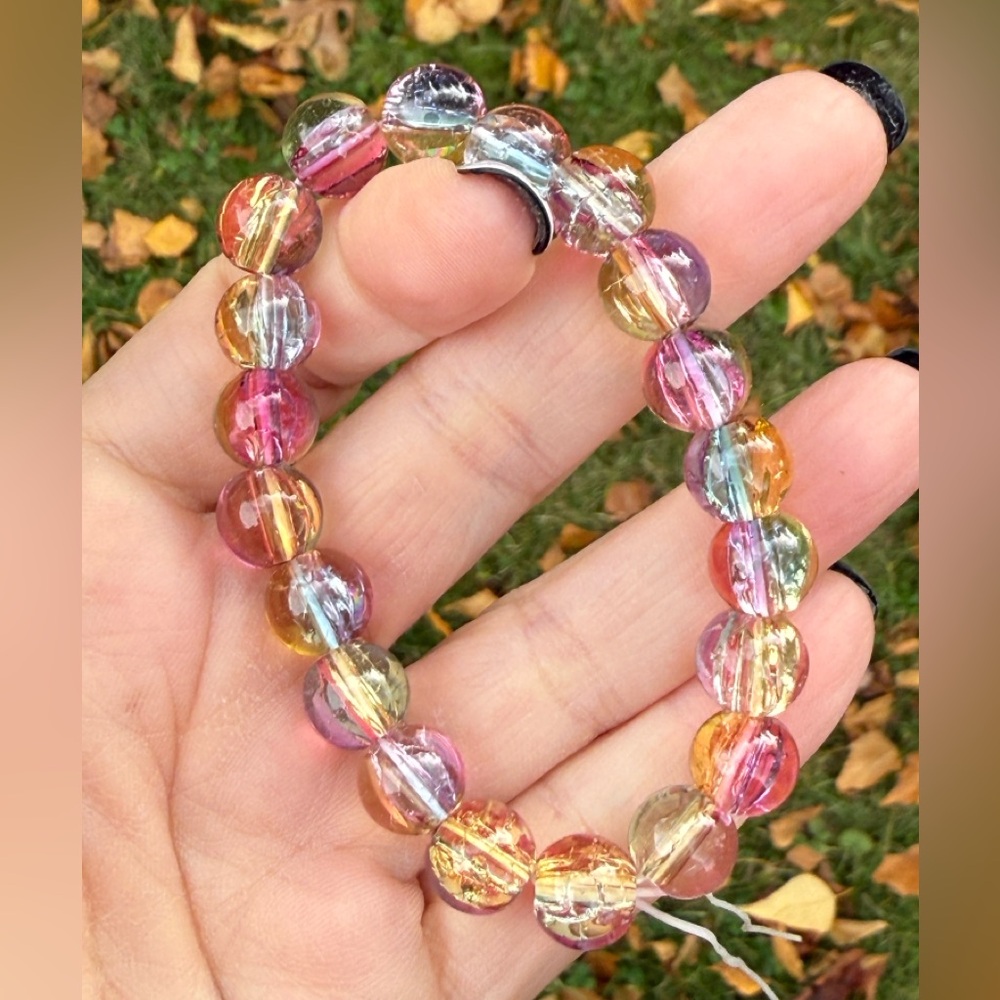 Multicolor 10mm Beaded Bracelet